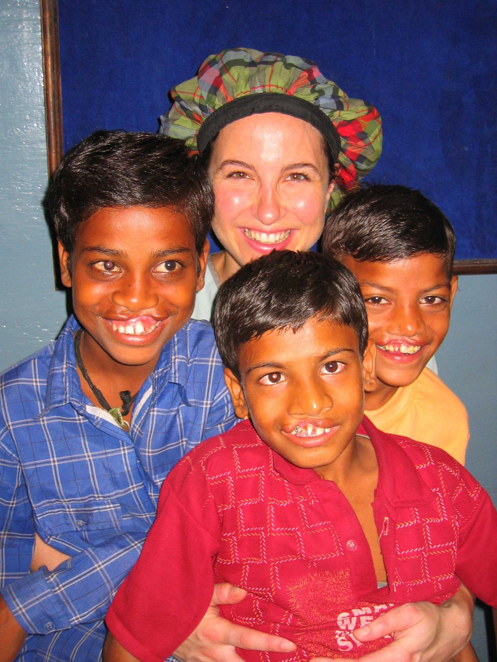 Doctor with patients