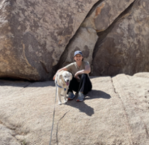 Simeone and dog