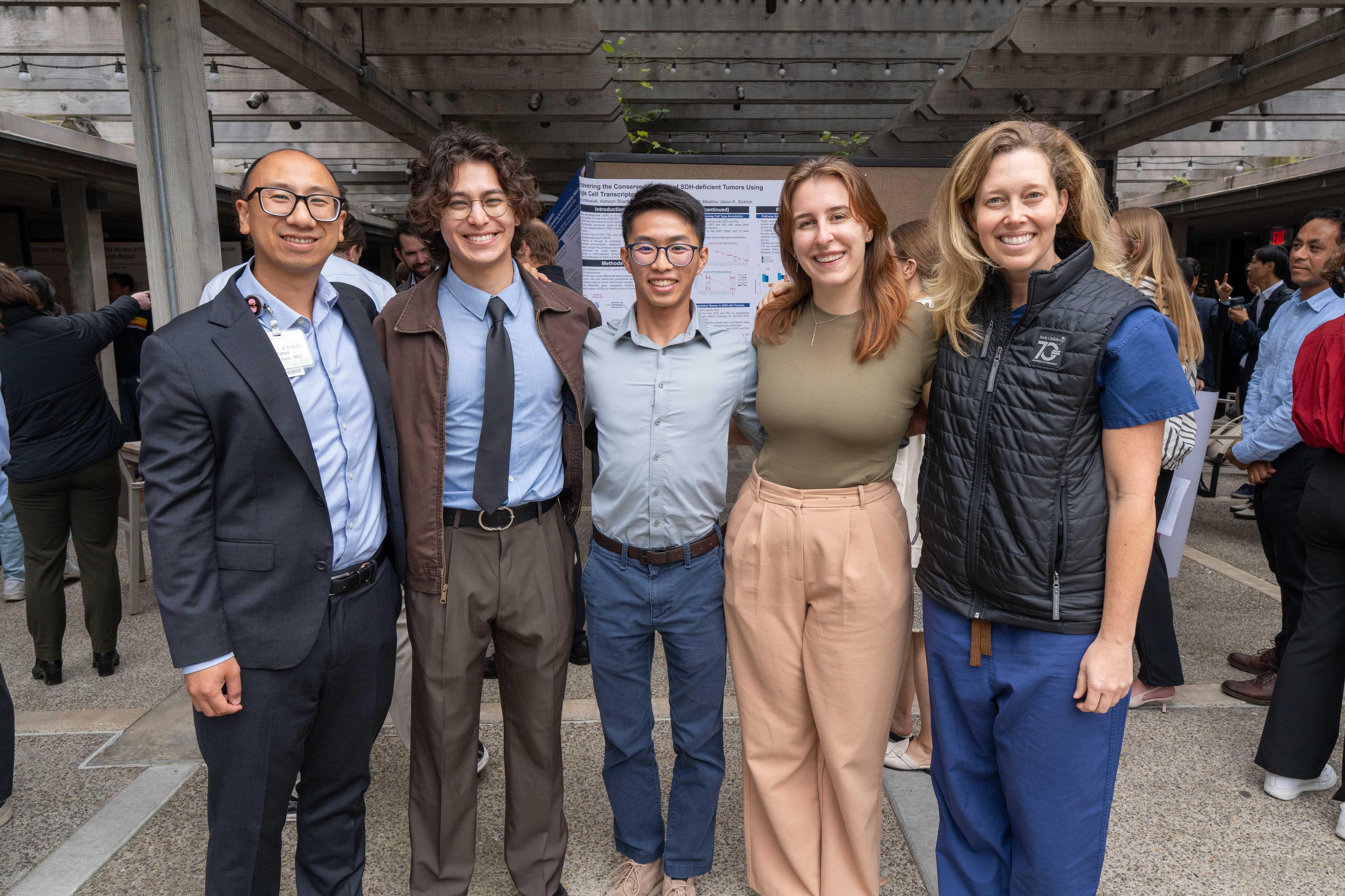 Transplant Revitalization Lab team in front of poster